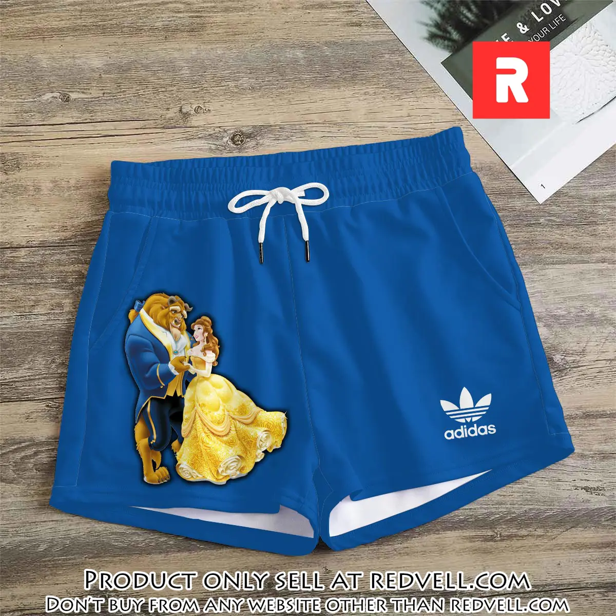 Premium beauty and the beast in adidas women shorts lady beach shorts wms1077 rv5554498